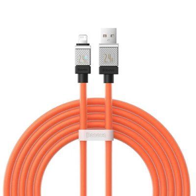 Кабель Baseus CoolPlay Series Fast Charging Cable USB to iP 2.4A 2m Orange (CAKW000507) 56856 фото