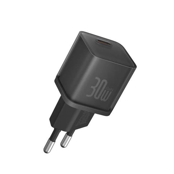 Мережевий зарядний пристрій Baseus GaN5S Fast Charger 1C 30W EU Cluster Black (P10162504113-00) 56967 фото