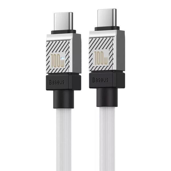 Кабель Baseus CoolPlay Series Fast Charging Cable Type-C to Type-C 100W 2m White (CAKW000302) 50660 фото
