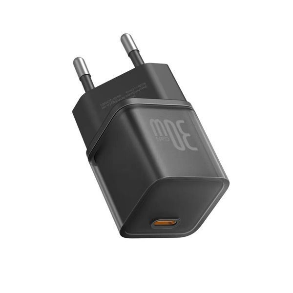 Мережевий зарядний пристрій Baseus GaN5S Fast Charger 1C 30W EU Cluster Black (P10162504113-00) 56967 фото