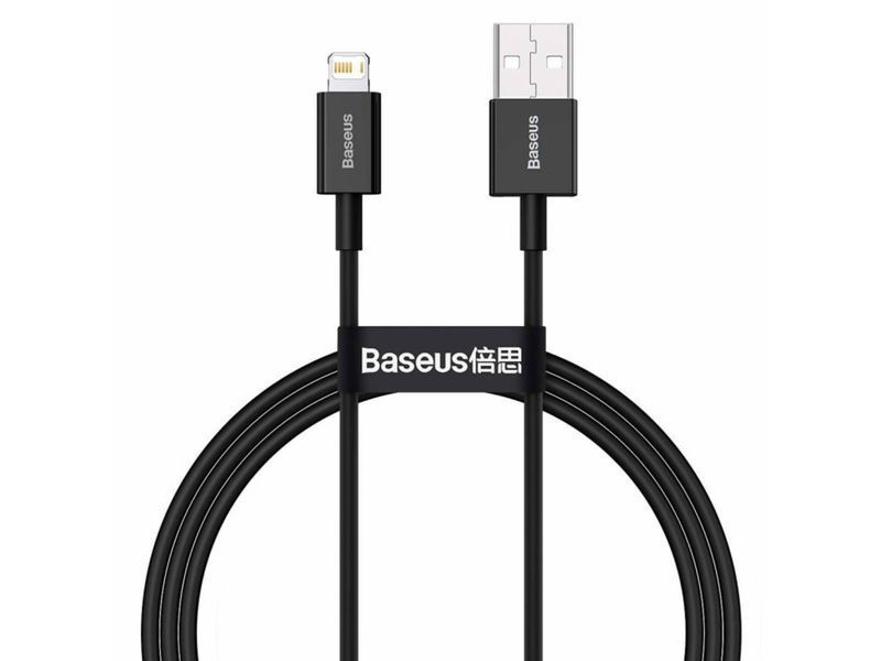 Кабель Baseus Superior Series USB to iP 2.4A 2m Black (CALYS-C01) 13749 фото