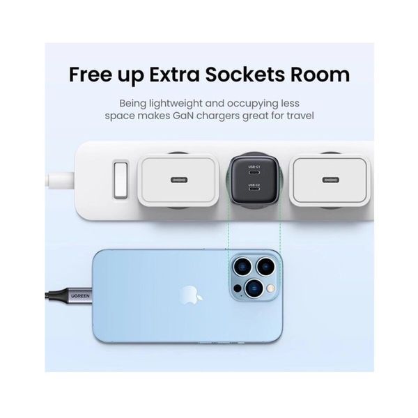 Мережевий зарядний пристрій UGREEN CD294 Nexode 45W Charger EU (Space Gray)(UGR-90573) (UGR-90573) 50211 фото