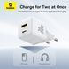 Мережевий зарядний пристрій Baseus Palm Fast Charger C+U 30W EU Moon White (P1011160A213-00) 57419 фото 8