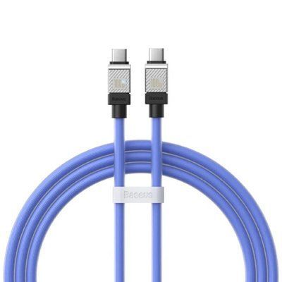 Кабель Baseus CoolPlay Series Fast Charging Cable Type-C to Type-C 100W 1m Blue (CAKW000203) 52008 фото