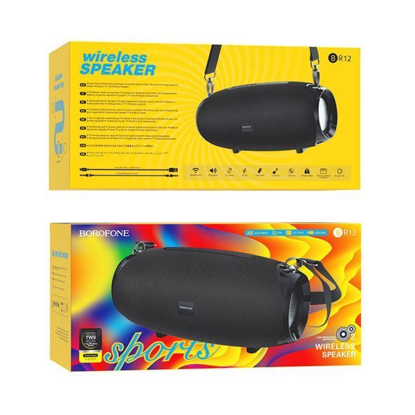 Портативна колонка BOROFONE BR12 Amplio sports wireless speaker Black (BR12B) 13104 фото