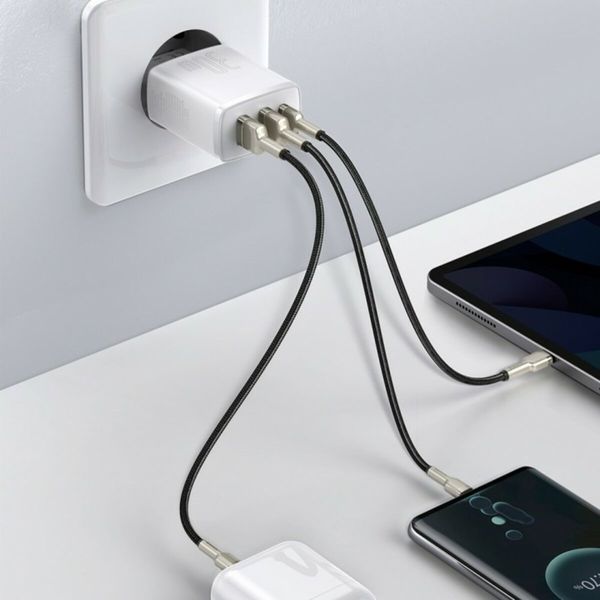 Мережевий зарядний пристрій Baseus Compact Quick Charger 2U+C 30W EU White (CCXJ-E02) 14951 фото