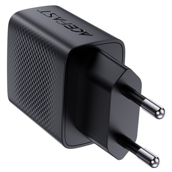 Мережевий зарядний пристрій ACEFAST A82 PD20W GaN single USB-C charger Black (6974316283232) 52322 фото