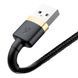Кабель Baseus Cafule Cable USB For Lightning 2.4A 1m Gold+Black (CALKLF-BV1) 7559 фото 3