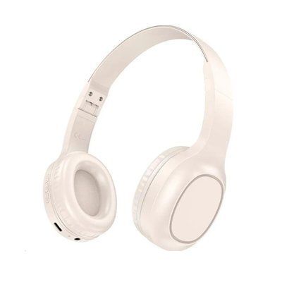 Бездротові навушники HOCO W46 Charm BT headset Milky White (6942007601702) 47876 фото