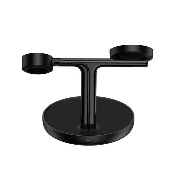 Бездротовий зарядний пристрій Baseus Swan 3-in-1 Wireless Magnetic Charging Bracket 20W Black Universal version (WXTE000101) 24476 фото