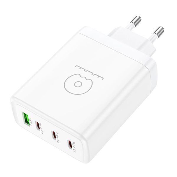 Мережевий зарядний пристрій WUW-C158 1USB 3Type-C PD100W white (WUW-C158) 54825 фото