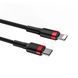 Кабель Baseus Cafule Cable Type-C to iP PD 20W 1m Red+Black (CATLKLF-91) 40129 фото 5