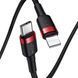 Кабель Baseus Cafule Cable Type-C to iP PD 20W 1m Red+Black (CATLKLF-91) 40129 фото 4