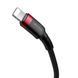 Кабель Baseus Cafule Cable Type-C to iP PD 20W 1m Red+Black (CATLKLF-91) 40129 фото 7