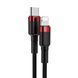 Кабель Baseus Cafule Cable Type-C to iP PD 20W 1m Red+Black (CATLKLF-91) 40129 фото 3