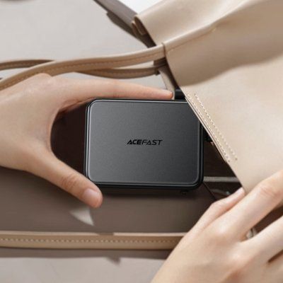 Зовнішній акумулятор ACEFAST M28-10000 22.5W fast charging power bank with cable Black 36252 фото