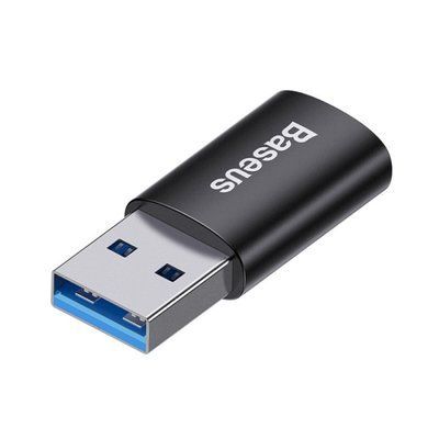 Адаптер Baseus Ingenuity Series Mini OTG Adaptor USB 3.1 to Type-CBlack (ZJJQ000101) 24948 фото
