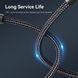 Кабель Vention Nylon Braided USB 2.0 C Male to C Male 3A Cable 2M Black LED Type (TAUBH) (TAUBH) 57358 фото 4