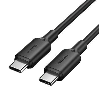 Кабель Vention USB 2.0 Type-C Male to Type-C Male 3A Cable 1M Black PVC Type (TRCBF) 55879 фото