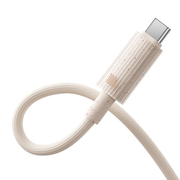 Кабель Baseus Habitat Series Fast Charging Cable Type-C to Type-C 100W 2m Wheat Pink (P10360202421-01) 56938 фото