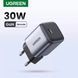 Мережевий зарядний пристрій UGREEN CD319 USB-C GaN Fast Charger 30W EU (Space Gray)(UGR-90666) (UGR-90666) 50219 фото 1