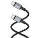 Кабель BOROFONE BX83 Type-C to Type-C Famous 60W silicone charging data cable Black (6974443386448) 55626 фото 2