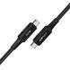 Кабель ACEFAST C4-03 Type-C to Type-C 5A, 100W, 2m, nylon, zinc connectors, Black (AFC4-03B) 14685 фото 2