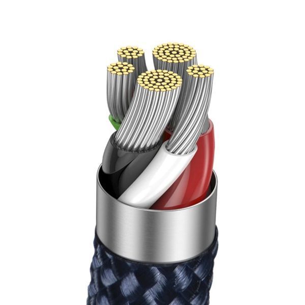 Кабель Baseus Explorer Series Auto Power-Off Fast Charging Data Cable Type-C to IP 20W 1m Blue (CATS000003) 56894 фото