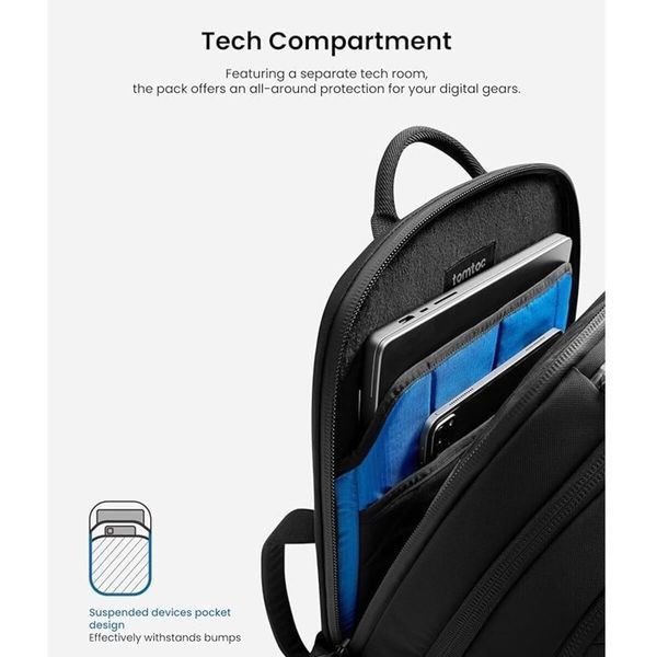 Рюкзак Tomtoc UrbanEX-T65M1 Laptop Backpack Black 17.3 Inch/30L (T65M1D1) (T65M1D1) 52186 фото