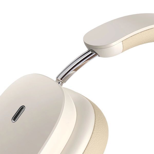 Бездротові навушники Baseus Bowie H1 Noise-Cancellation Wireless Headphones Creamy-White (NGTW230202) 49591 фото