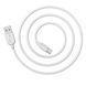 Кабель BOROFONE BX14 USB to Type-C 2.4A, 3m, PVC, TPE connectors, White (BX14C3W) 14111 фото 2