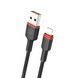 Кабель WUW-X203 USB Lightning 2,4А black (6972573336210) 52543 фото 1