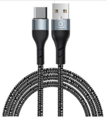 Кабель WUW-X213 USB Type-C 2,4А black (X213) 57251 фото