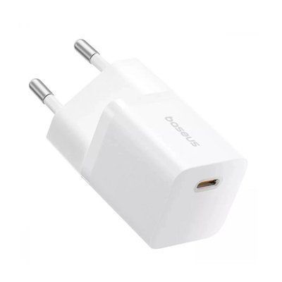 Мережевий зарядний пристрій Baseus GaN5 Fast Charger (mini) 1C 25W EU Moon White (P10110909213-00) 56965 фото