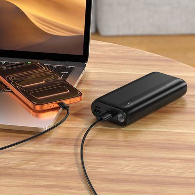 Зовнішній акумулятор BOROFONE BJ86 Victoria power bank(20000mAh) Black 36250 фото
