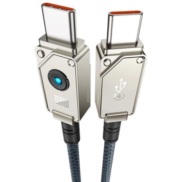 Кабель Baseus Unbreakable Series Fast Charging Data Cable Type-C to Type-C 100W 1m Stellar White (P10355800221-00) 52019 фото