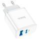 Мережевий зарядний пристрій HOCO C105A Stage dual port PD20W+QC3.0 charger White (6931474782946) 55682 фото 5