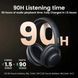 Бездротові навушники UGREEN HP202 HiTune Max5 Hybrid Active Noise-Cancelling Headphones Black(UGR-25255) (UGR-25255) 50224 фото 7