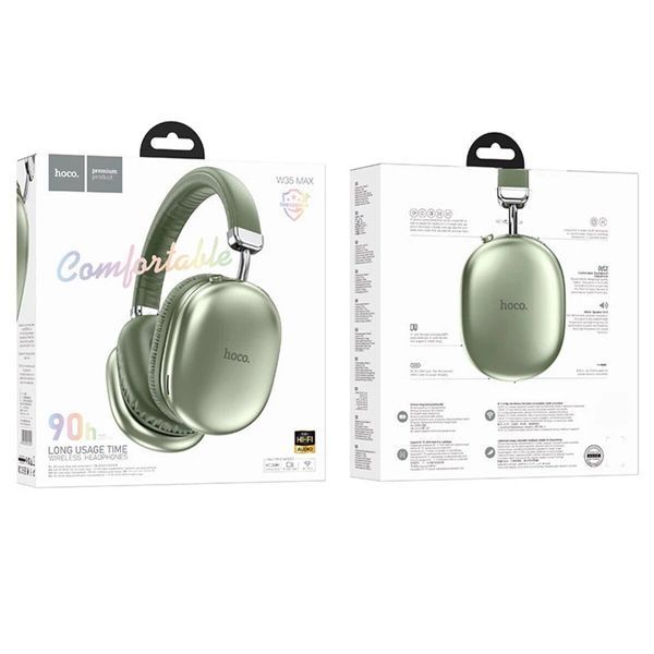 Бездротові навушники HOCO W35 Max Joy BT headphones Green (6942007625609) 51871 фото
