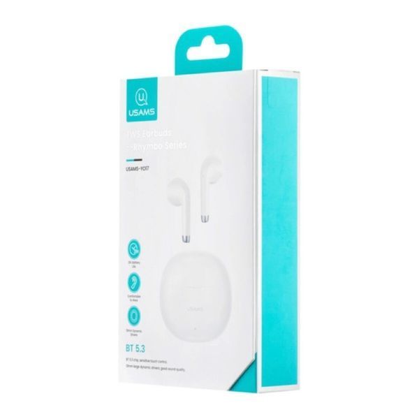 Бездротові навушники Usams US-YO17 TWS Earbuds --Rhymbo Series BT5.3 Beige (BHUYO02) 46297 фото