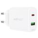 Мережевий зарядний пристрій ACEFAST A25 PD20W (USB-C+USB-A) dual port charger White (AFA25W) 15781 фото 2