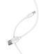 Кабель BOROFONE BX14 USB to Micro 2.4A, 3m, PVC, TPE connectors, White (BX14M3W) 14110 фото 2