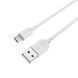 Кабель BOROFONE BX14 USB to Micro 2.4A, 3m, PVC, TPE connectors, White (BX14M3W) 14110 фото 4
