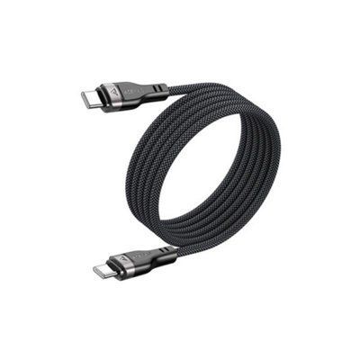 Кабель ACEFAST C11-03 Type-C to Type-C 3A, 60W, 1.2m, nylon + PVC, zinc connectors, Black (6974316280217) 55796 фото