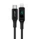 Кабель ACEFAST C6-01 Type-C to iP, 3A, 30W, 1.2m, nylon, zinc connectors, Black (AFC6-01B) 15789 фото 1