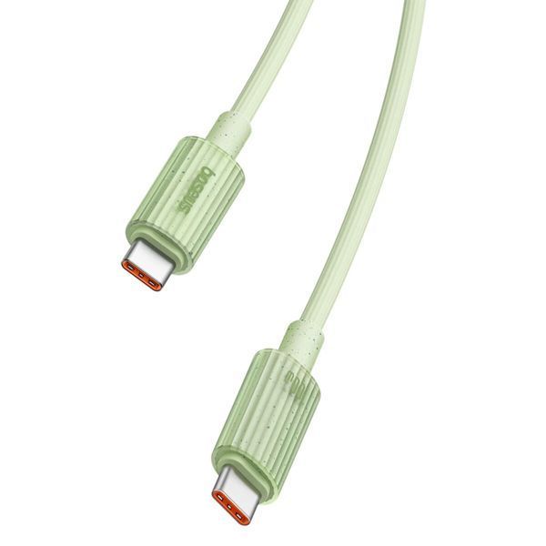 Кабель Baseus Habitat Series Fast Charging Cable Type-C to Type-C 100W 1m Natural Green (P10360202631-00) 56939 фото