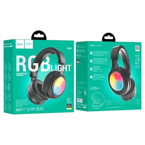 Бездротові навушники HOCO W48 Focus BT headphones Black (6942007618816) 53051 фото