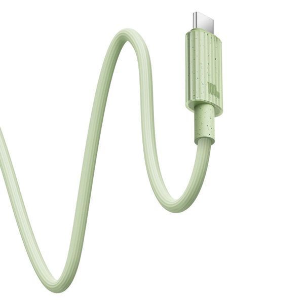 Кабель Baseus Habitat Series Fast Charging Cable Type-C to Type-C 100W 1m Natural Green (P10360202631-00) 56939 фото