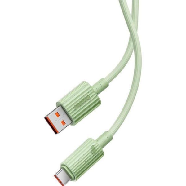 Кабель Baseus Habitat Series Fast Charging Cable USB to Type-C 100W 2m Natural Green (P10360203631-01) 56942 фото