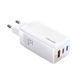 Мережевий зарядний пристрій Usams US-CC110 T33 65W 3 Ports GaN Mini Fast Charger white (CC110TC02) 52357 фото 2